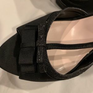 Shoes - sparkly black high heels size 8